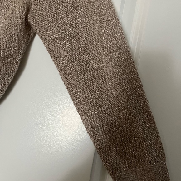 Bebe Champagne Cropped Cardigan - Picture 4 of 5